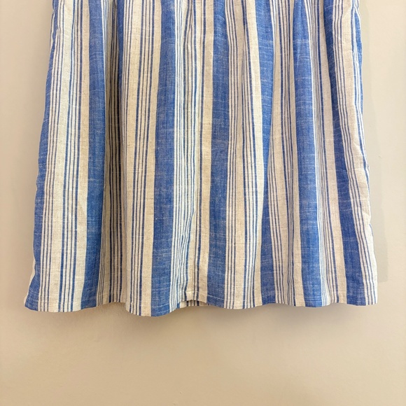 3/$10⚡️Torrid Blue & White Striped Knee Length Skirt with Elastic Waist - Picture 13 of 14